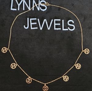 Real 18K Saudi Gold Charm Necklace